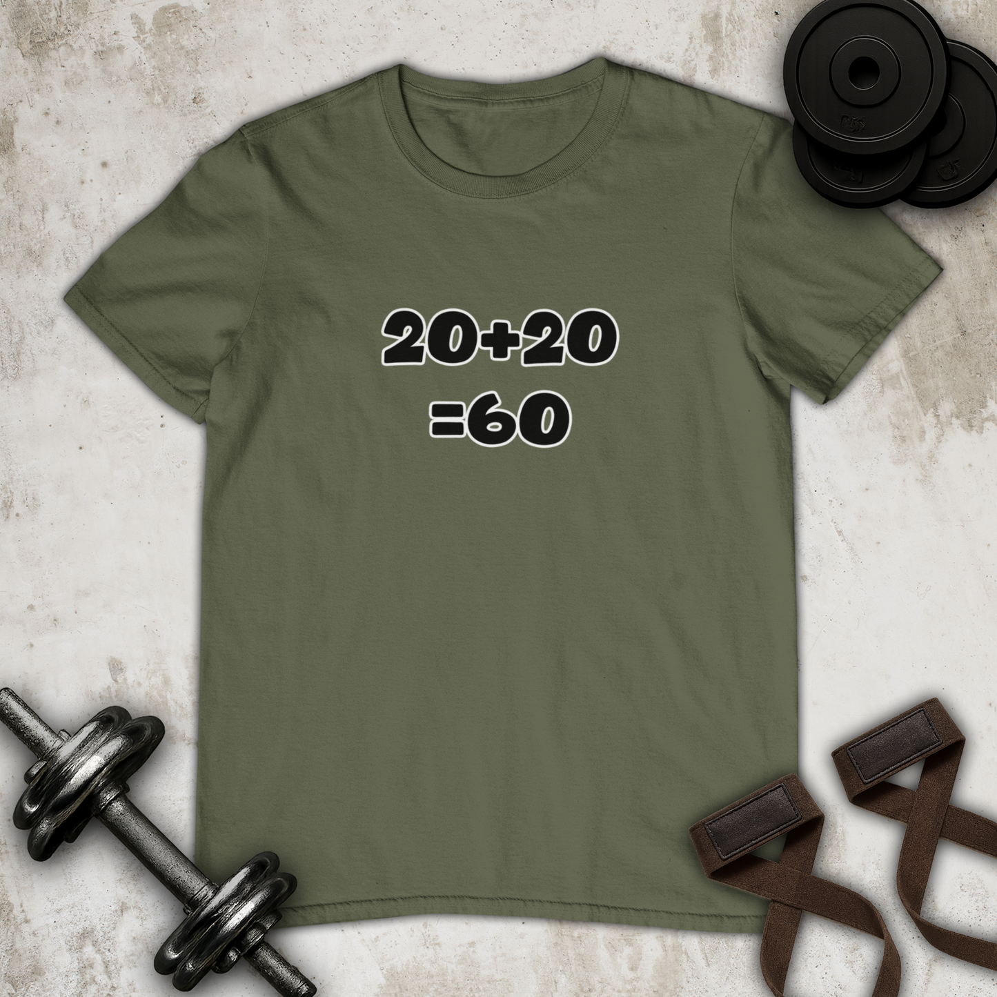 20 + 20 = 60 Cotton T-shirt