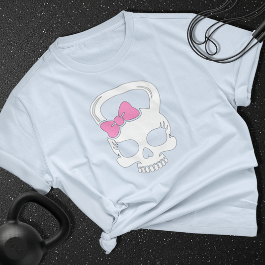 Girlie skull kettlebell Cotton Tee