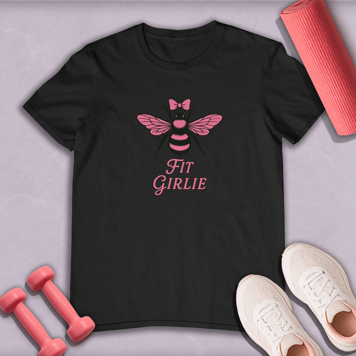 Bee a gym girlie Cotton T-shirt
