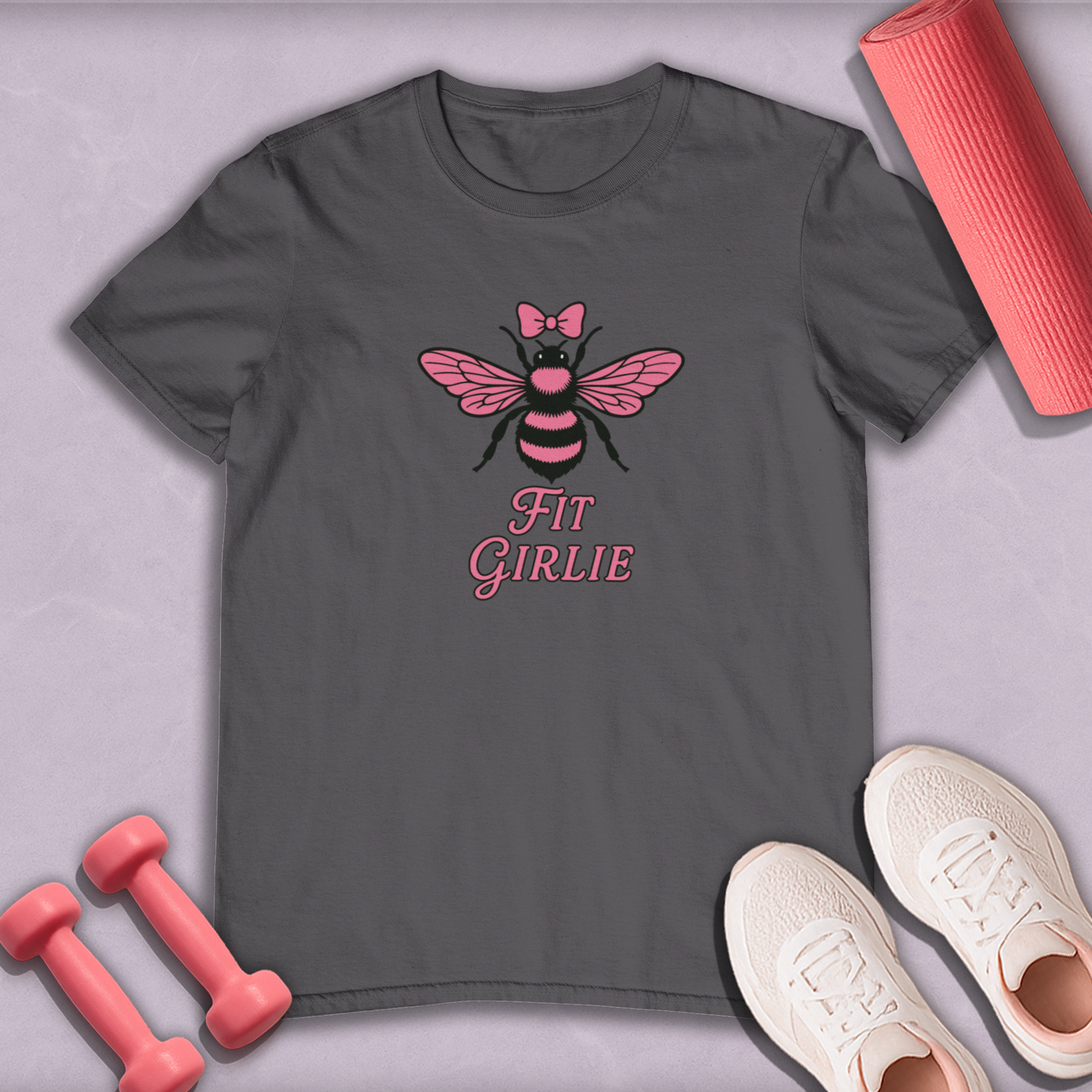 Bee a gym girlie Cotton T-shirt