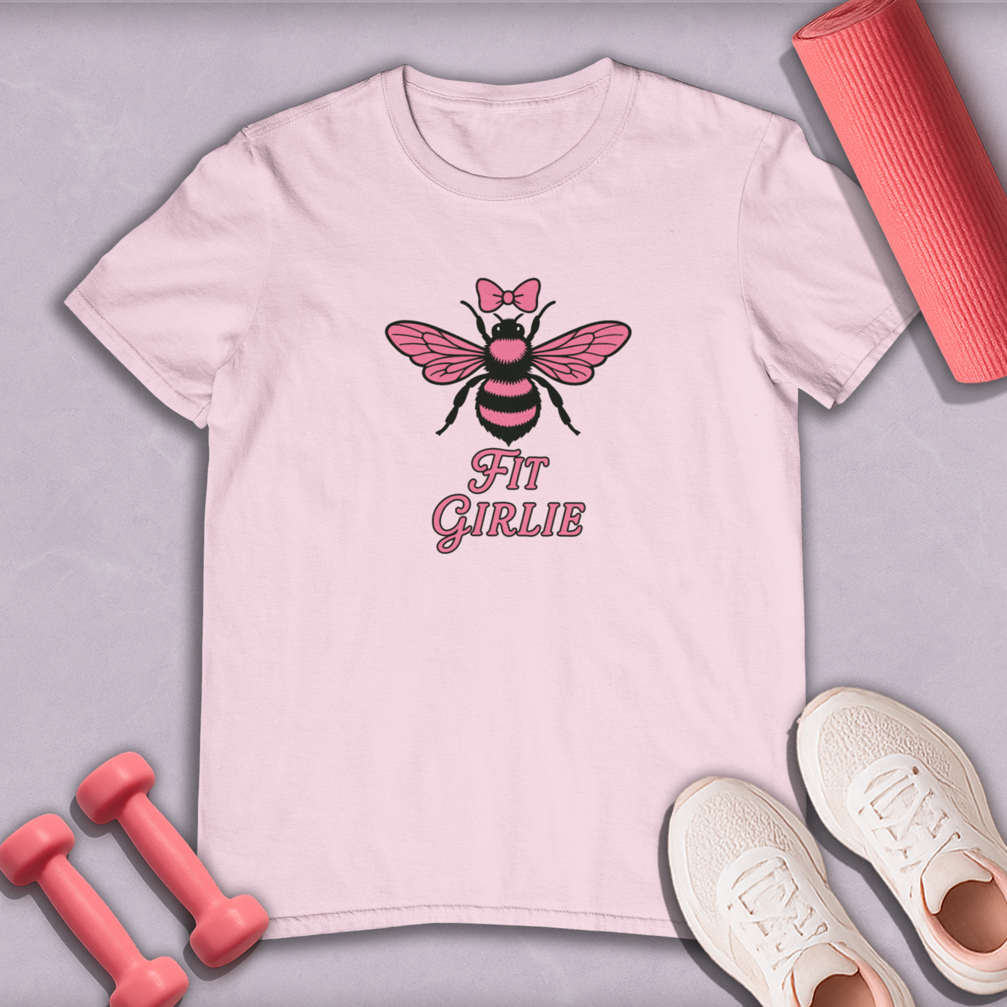 Bee a gym girlie Cotton T-shirt