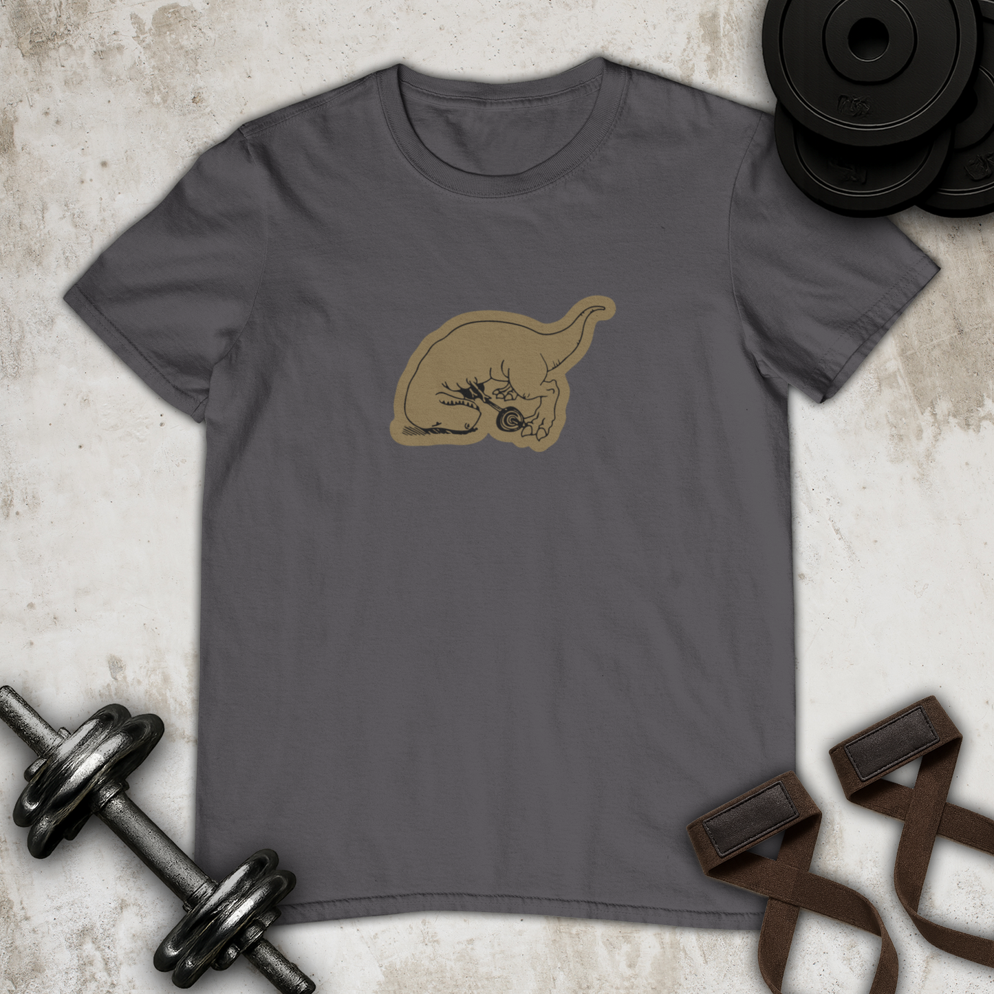 dinasour cannot lift Cotton T-shirt