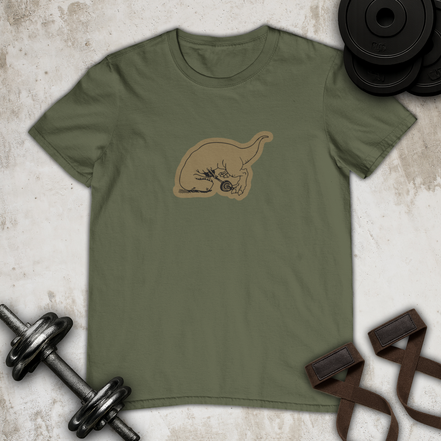 dinasour cannot lift Cotton T-shirt