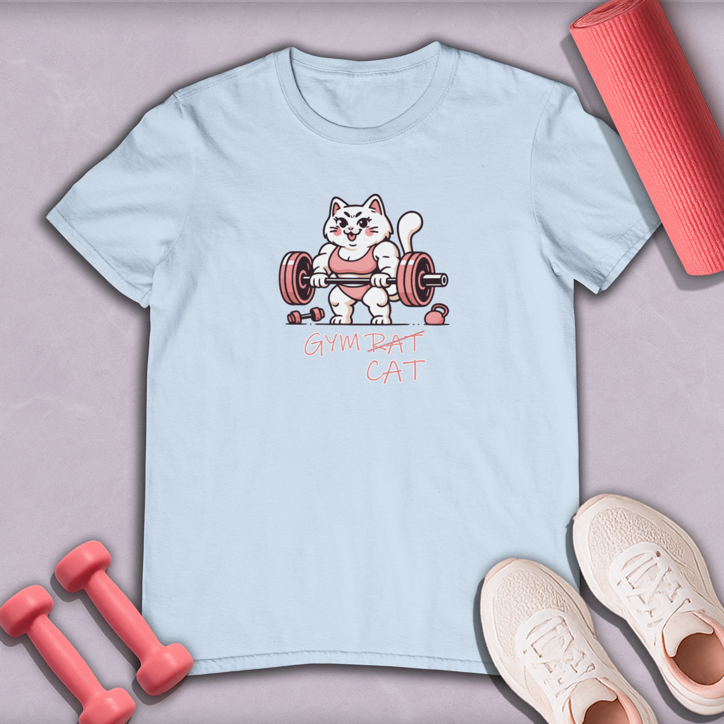 Gym Cat Cotton Tee