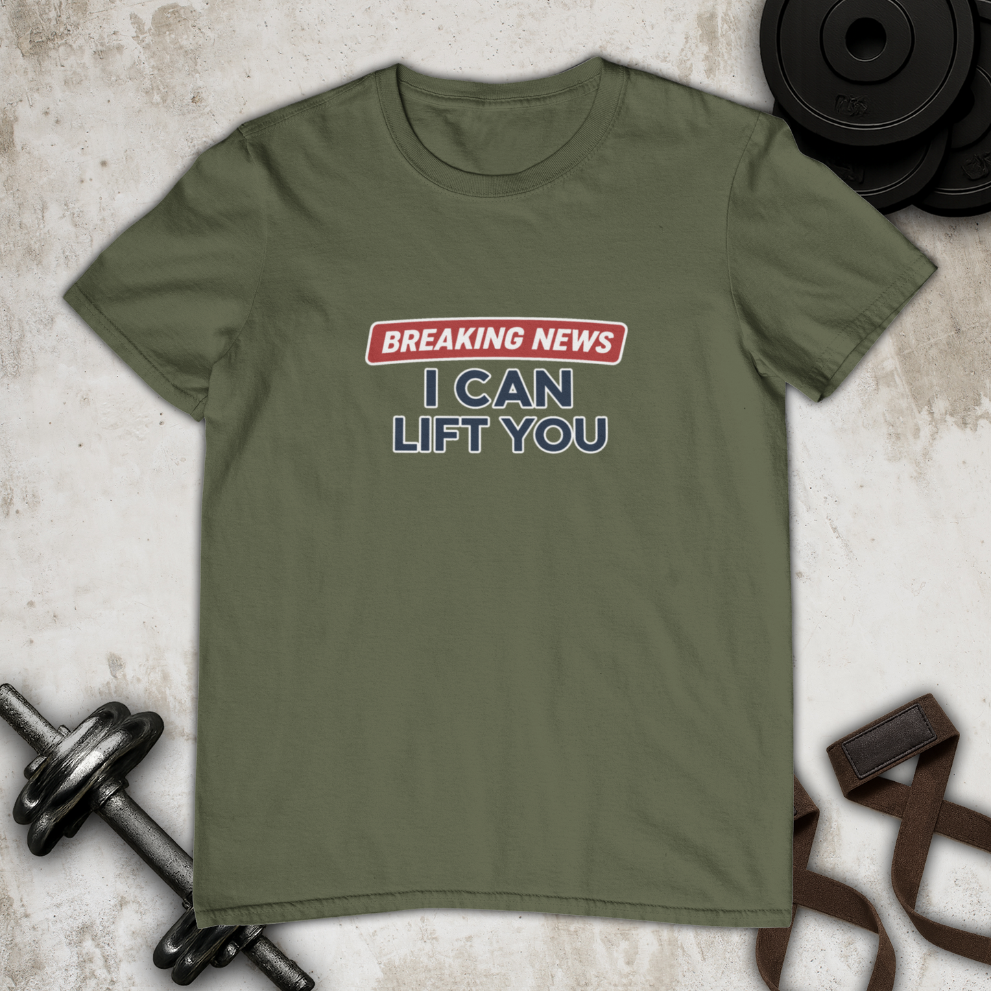 I can lift you! Cotton T-shirt