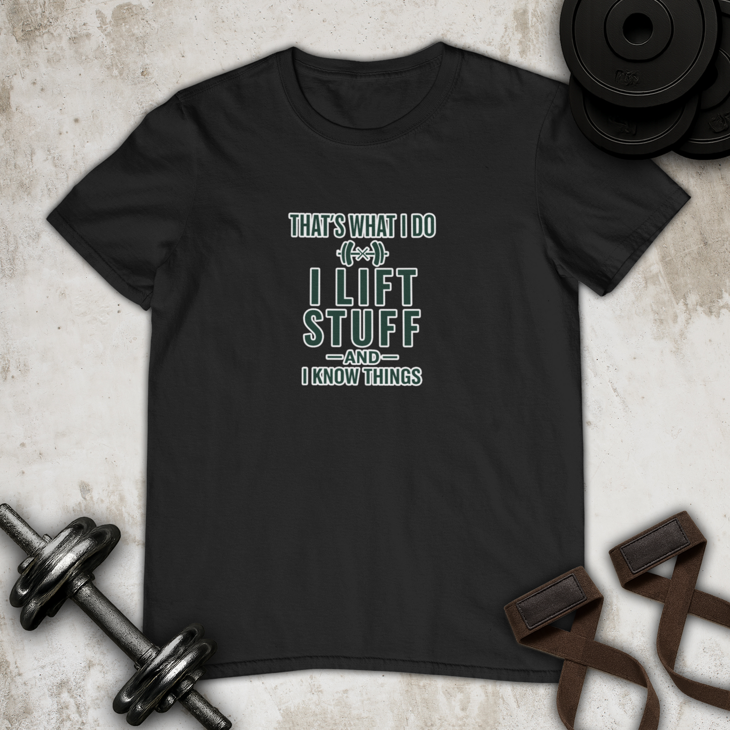 I lift stuff Cotton T-shirt