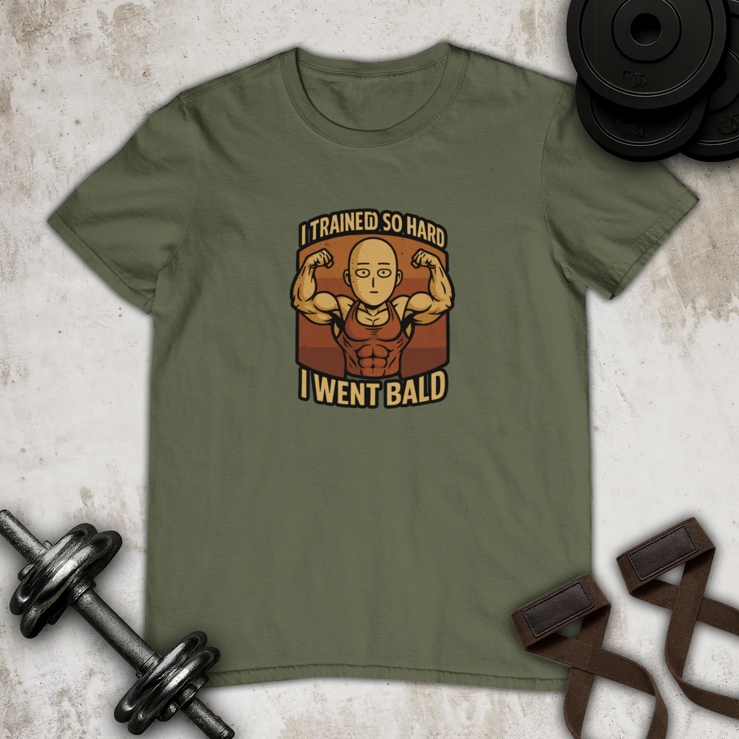 I went bald Cotton T-shirt