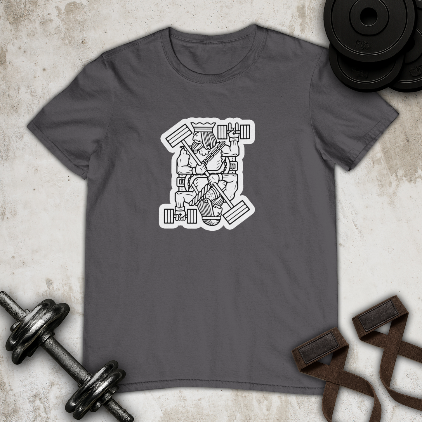 King of dumbbells Cotton T-shirt