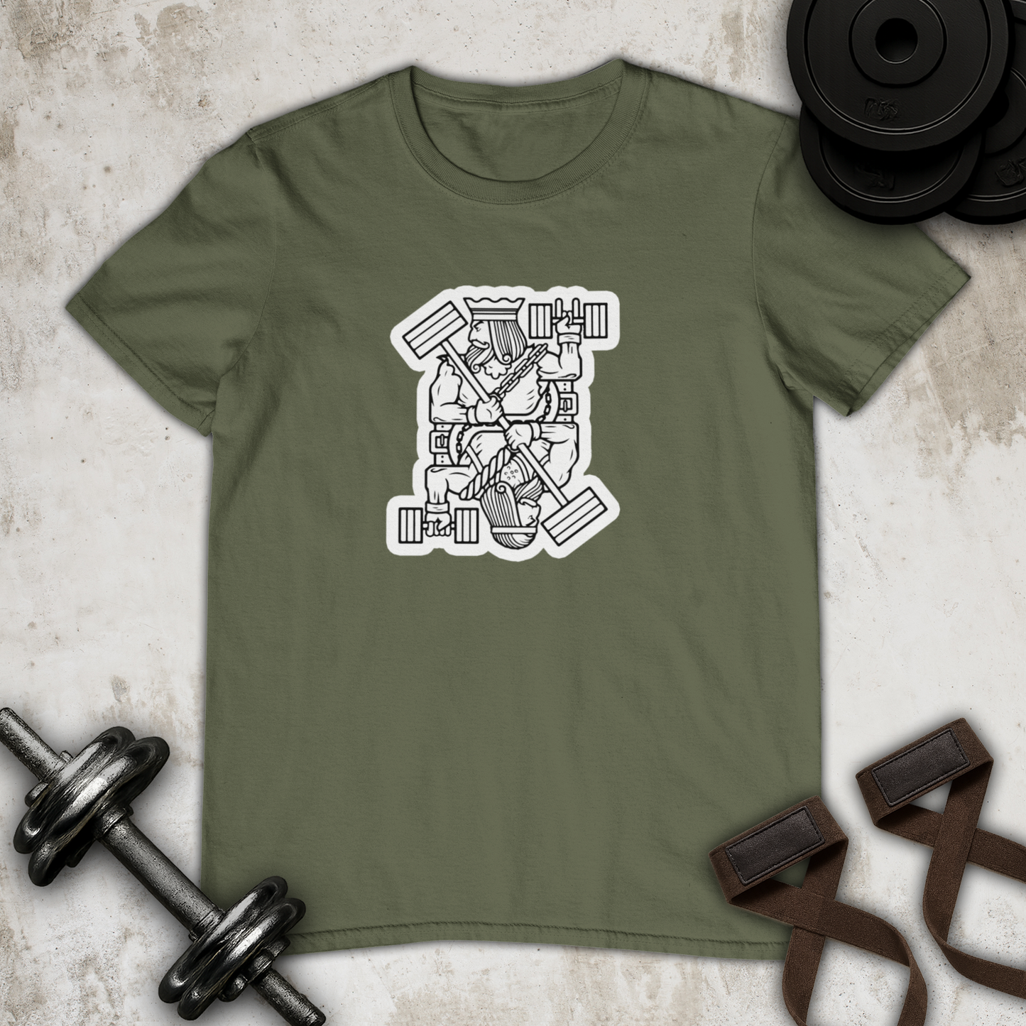 King of dumbbells Cotton T-shirt