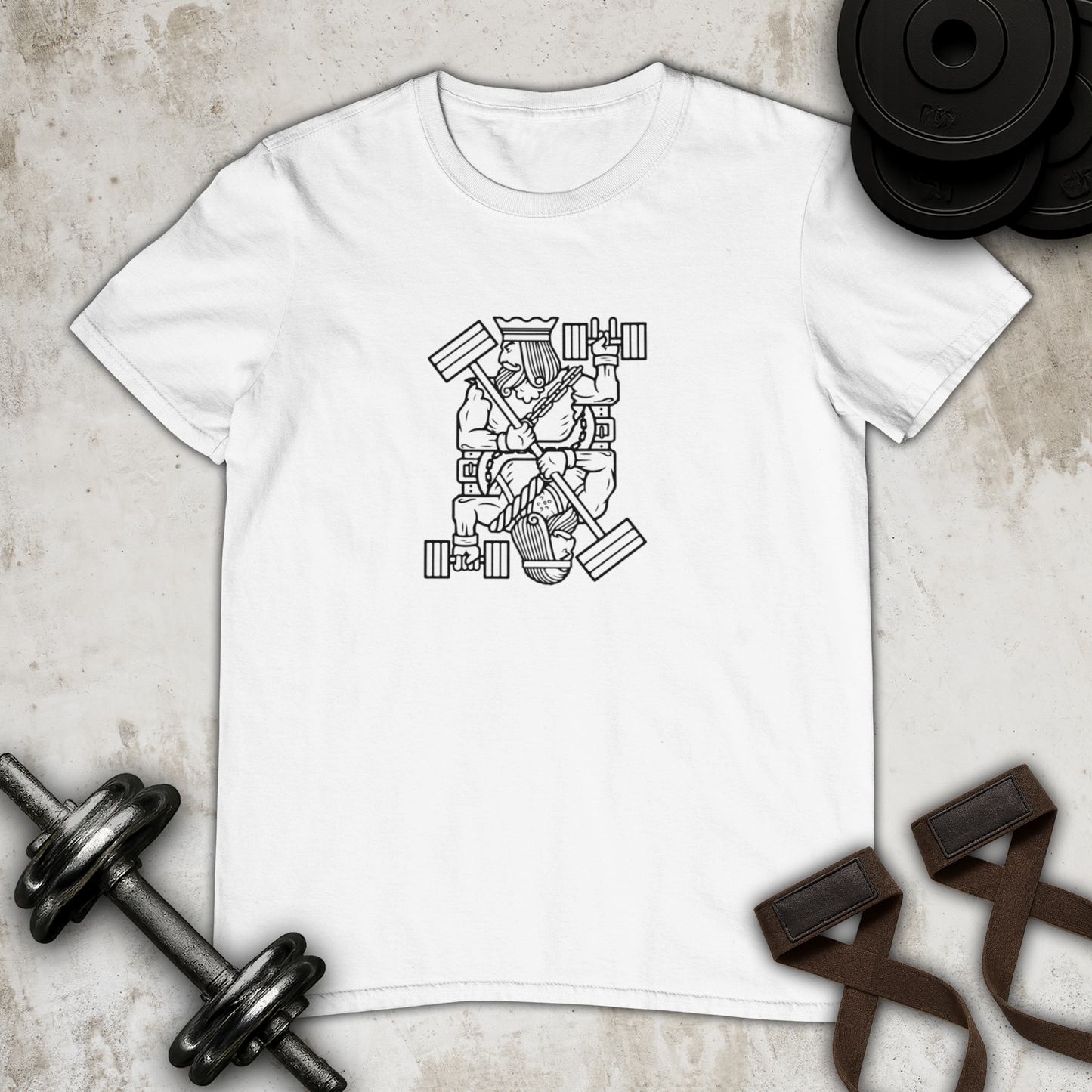 King of dumbbells Cotton T-shirt