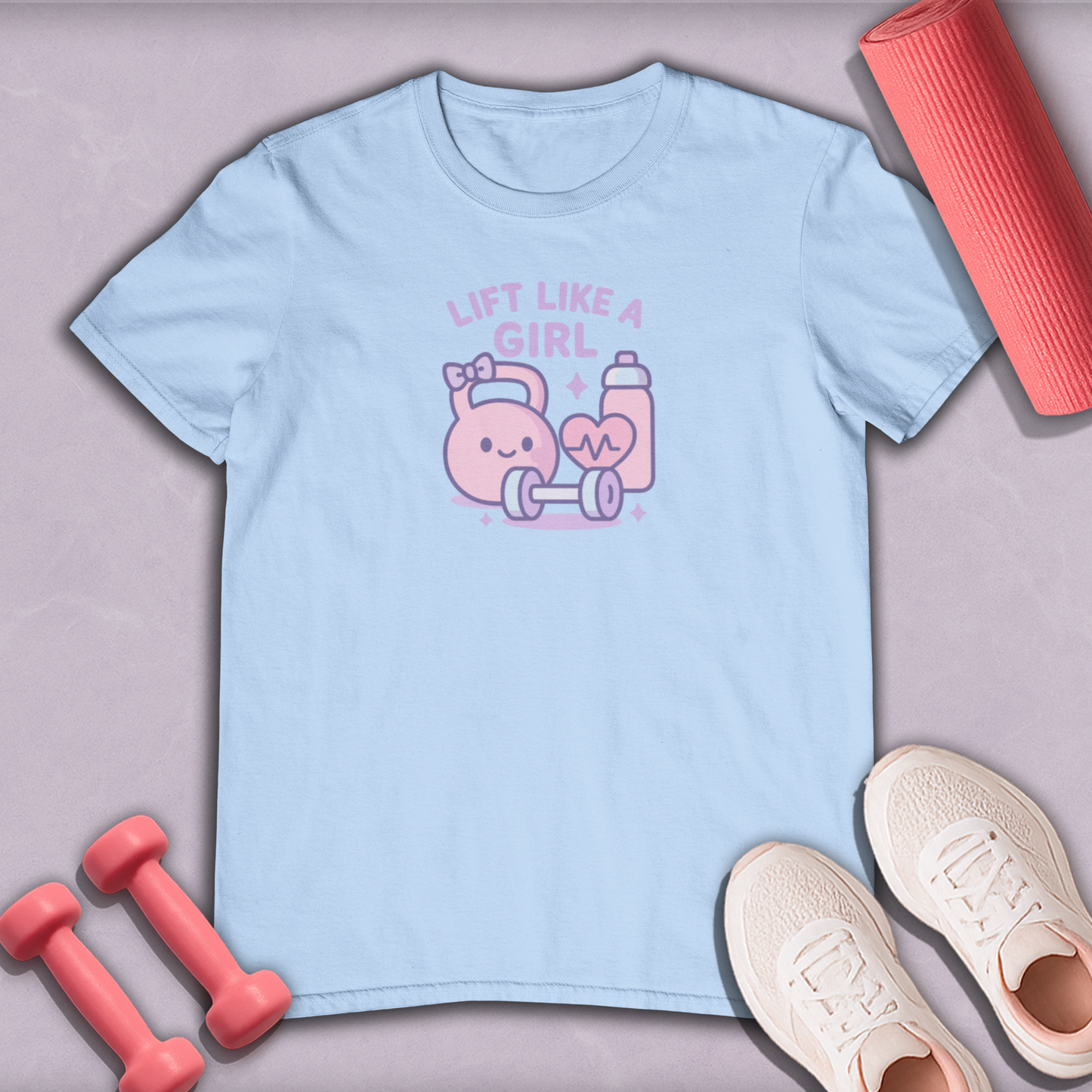 Lift Like A Girl Cotton Tee