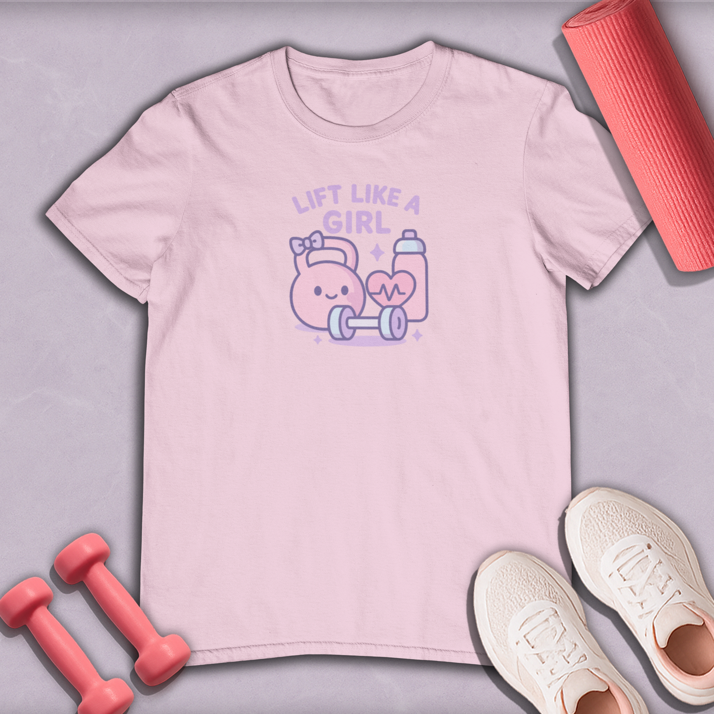Lift Like A Girl Cotton Tee