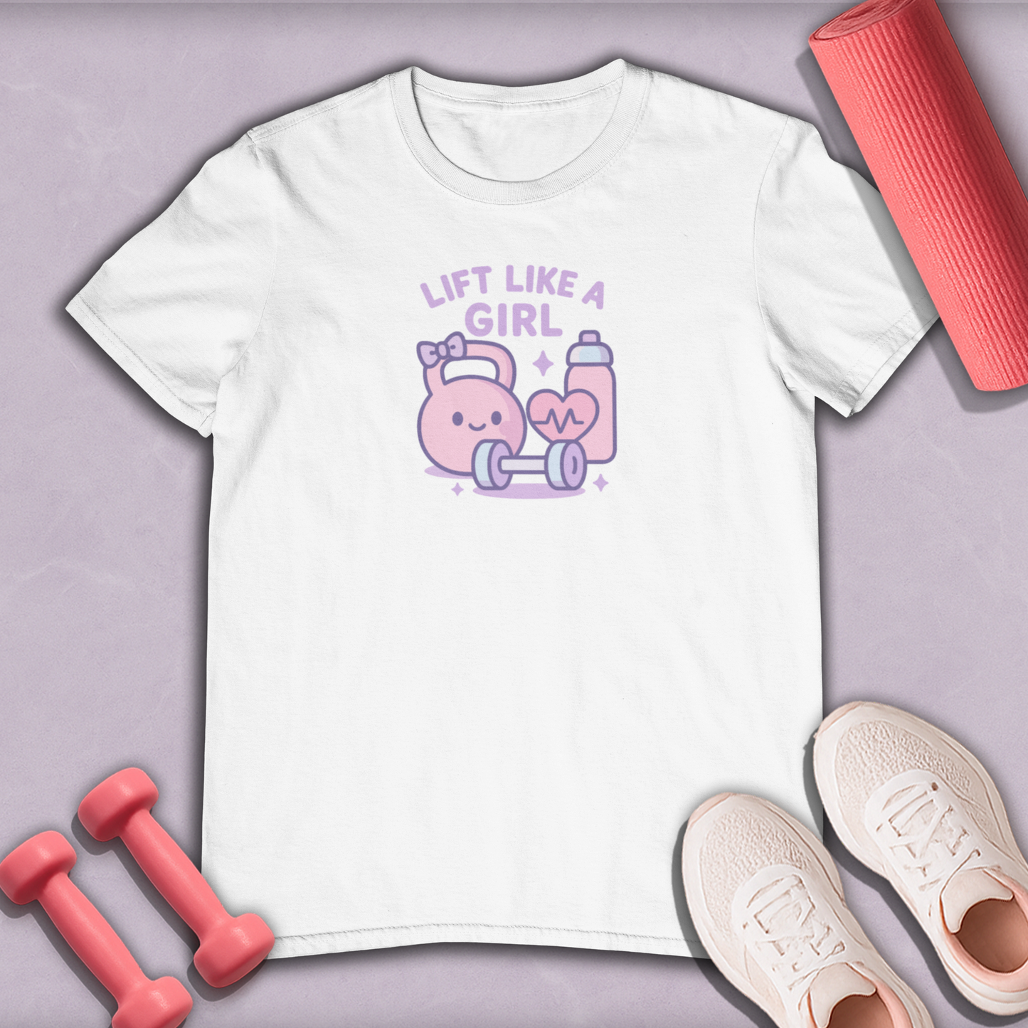 Lift Like A Girl Cotton Tee