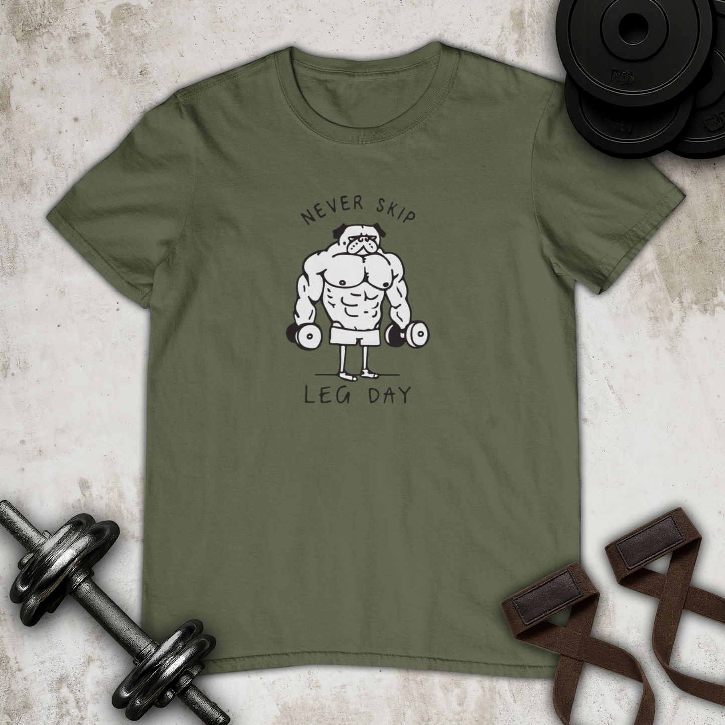 never skip leg day Cotton T-shirt