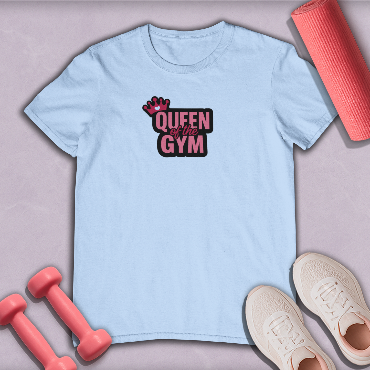 Queen Of The Gym Cotton Tee