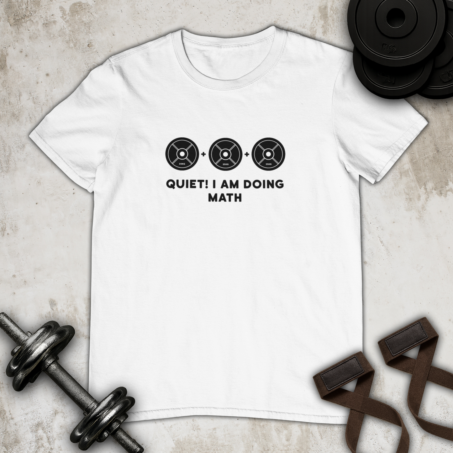 QUIET ! i am doing math Cotton T-shirt
