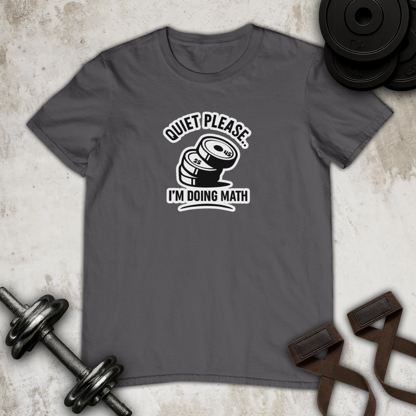 Quiet i am doing math Cotton T-shirt