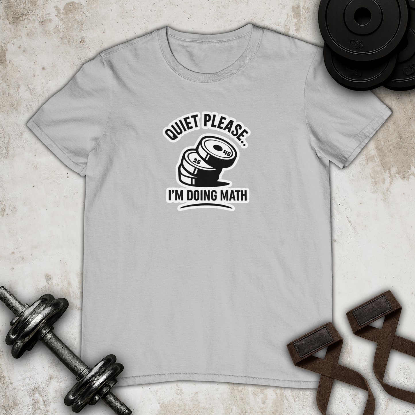 Quiet i am doing math Cotton T-shirt