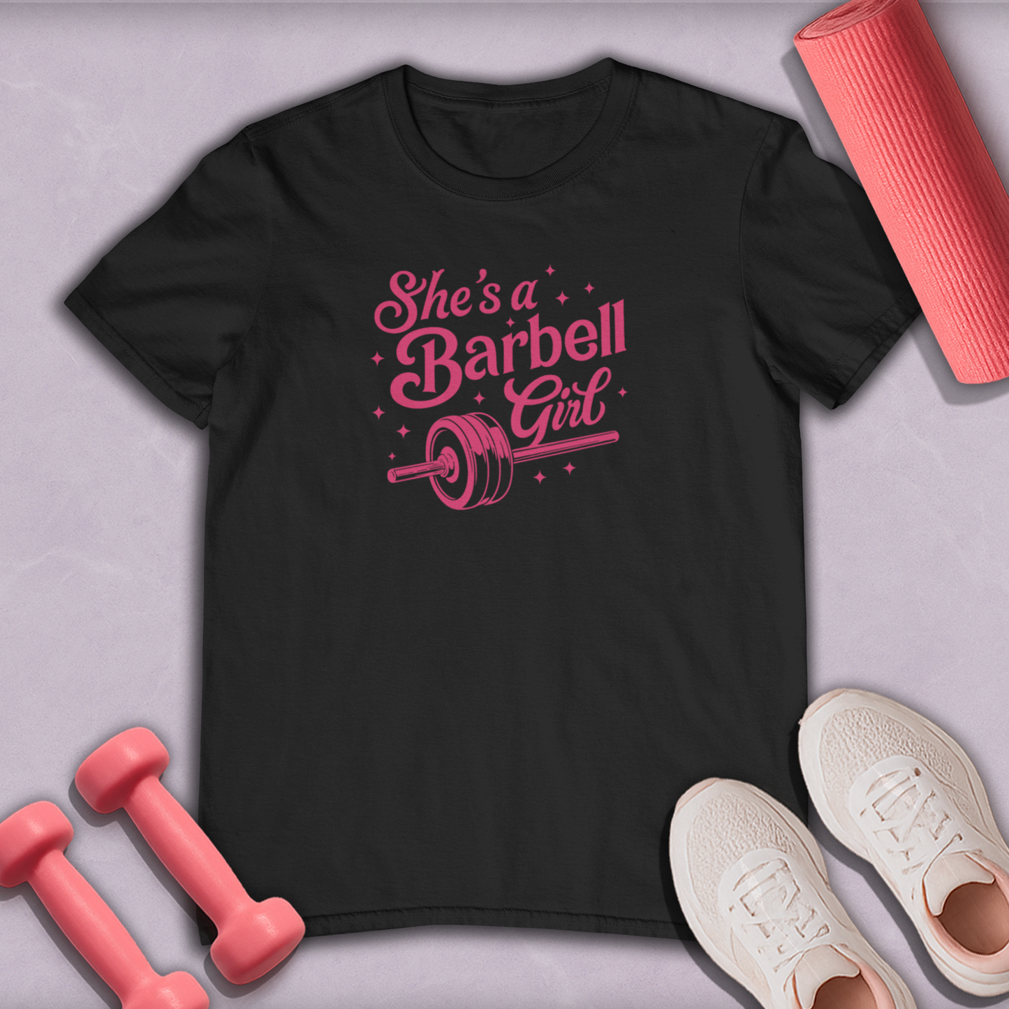 She's a barbell girl Cotton Tee