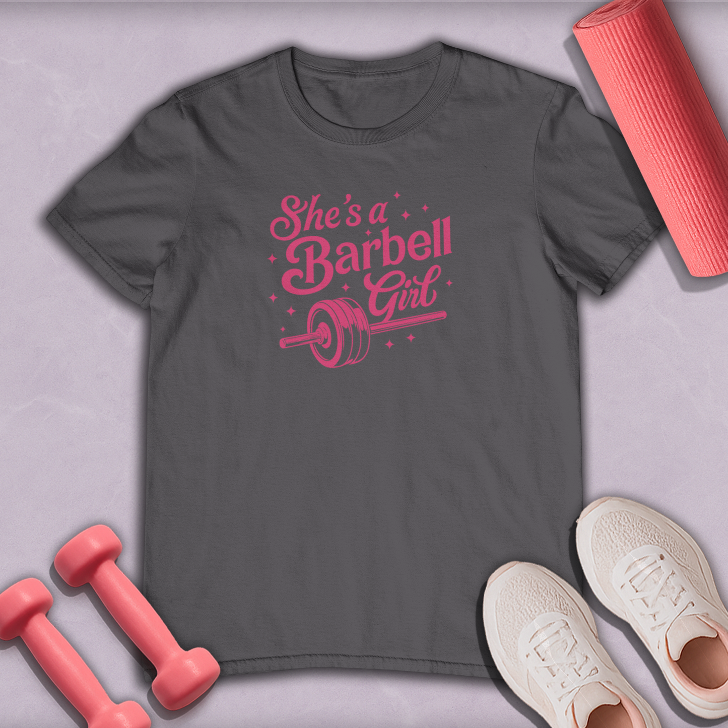 She's a barbell girl Cotton Tee