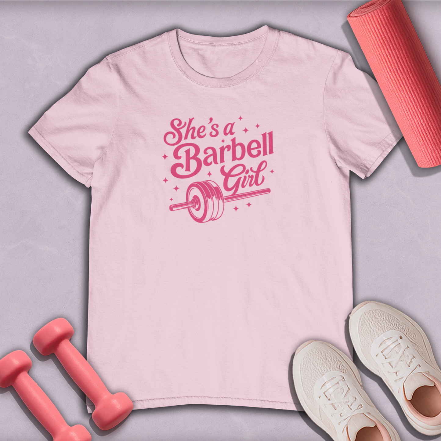 She's a barbell girl Cotton Tee