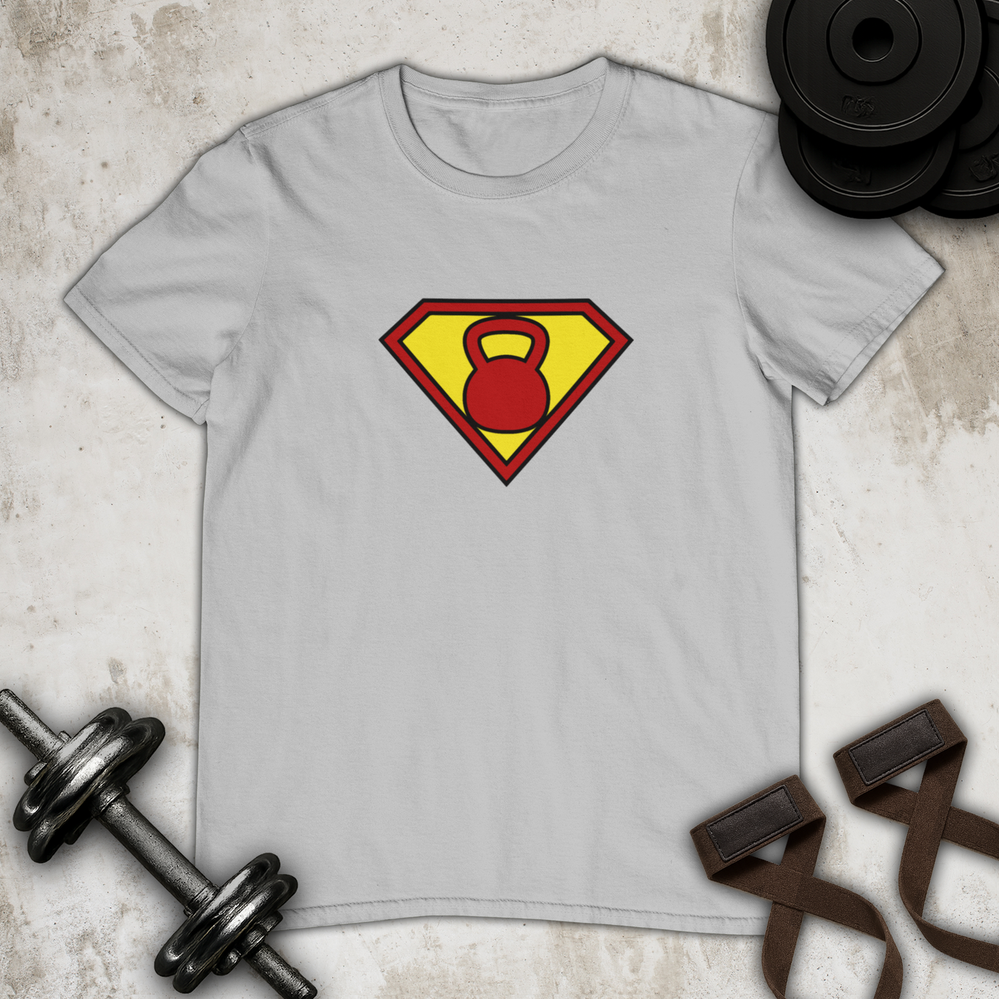 Superman Kettlebell Cotton T-shirt