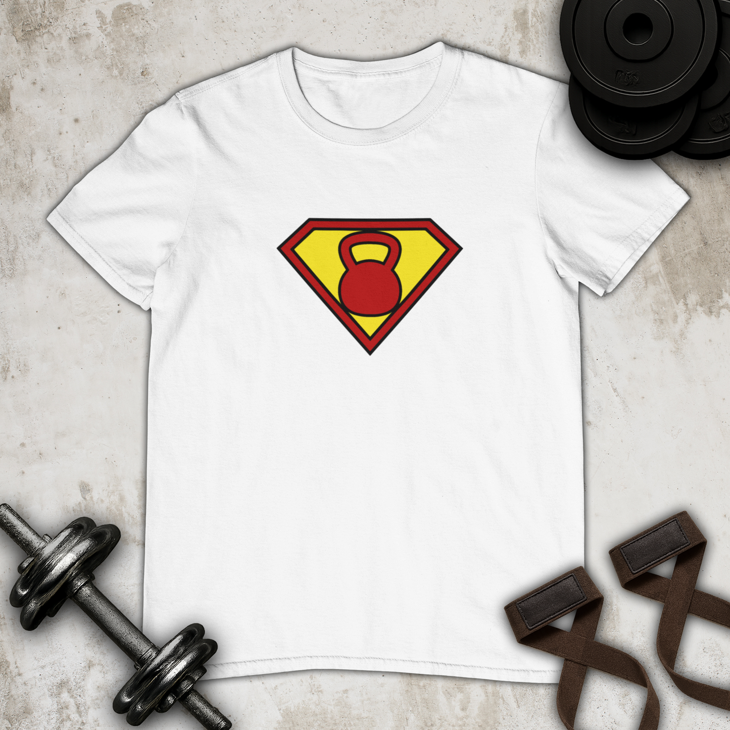 Superman Kettlebell Cotton T-shirt