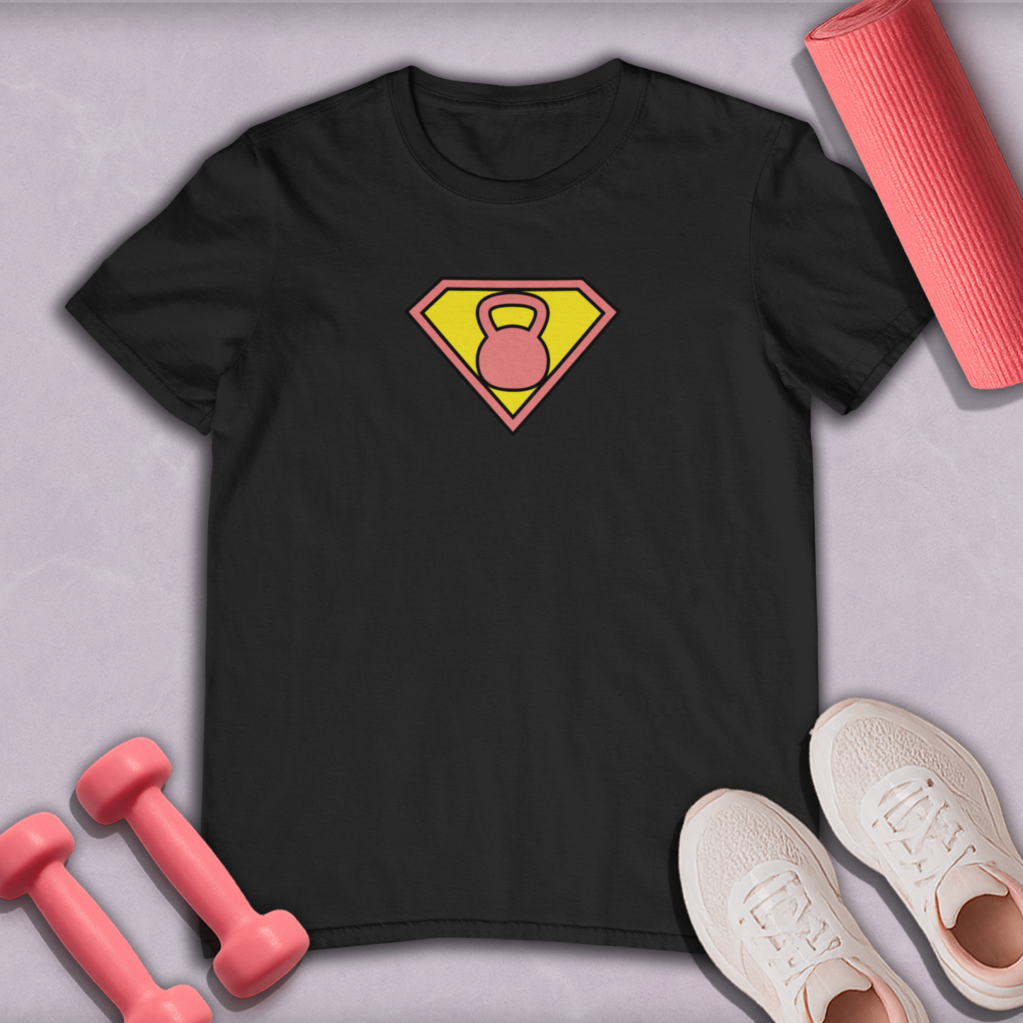 Superwoman kettlebell Cotton Tee