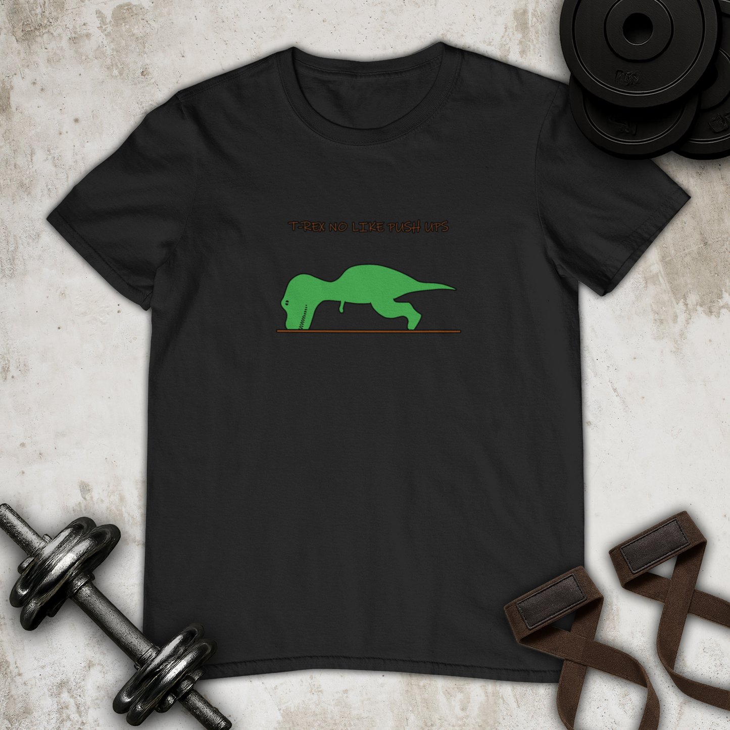 T-rex no like push ups Cotton T-shirt