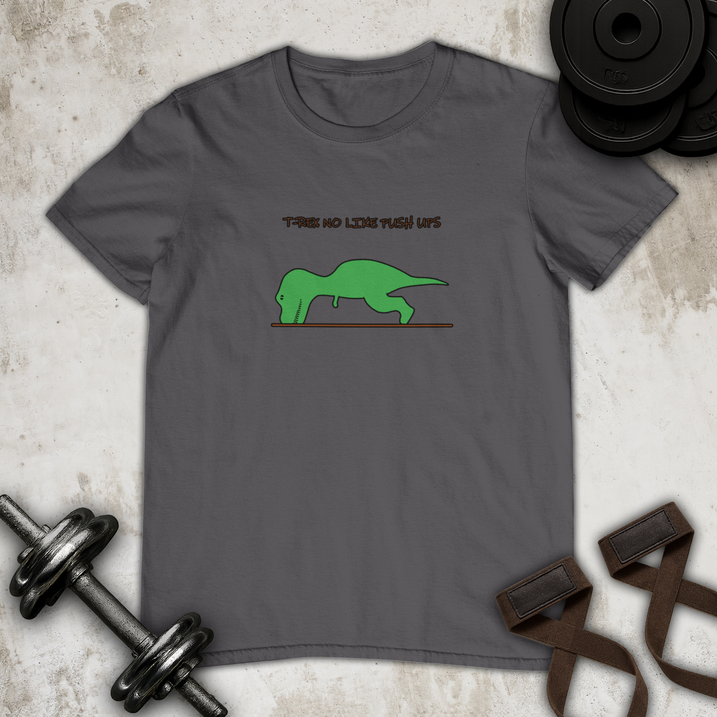 T-rex no like push ups Cotton T-shirt