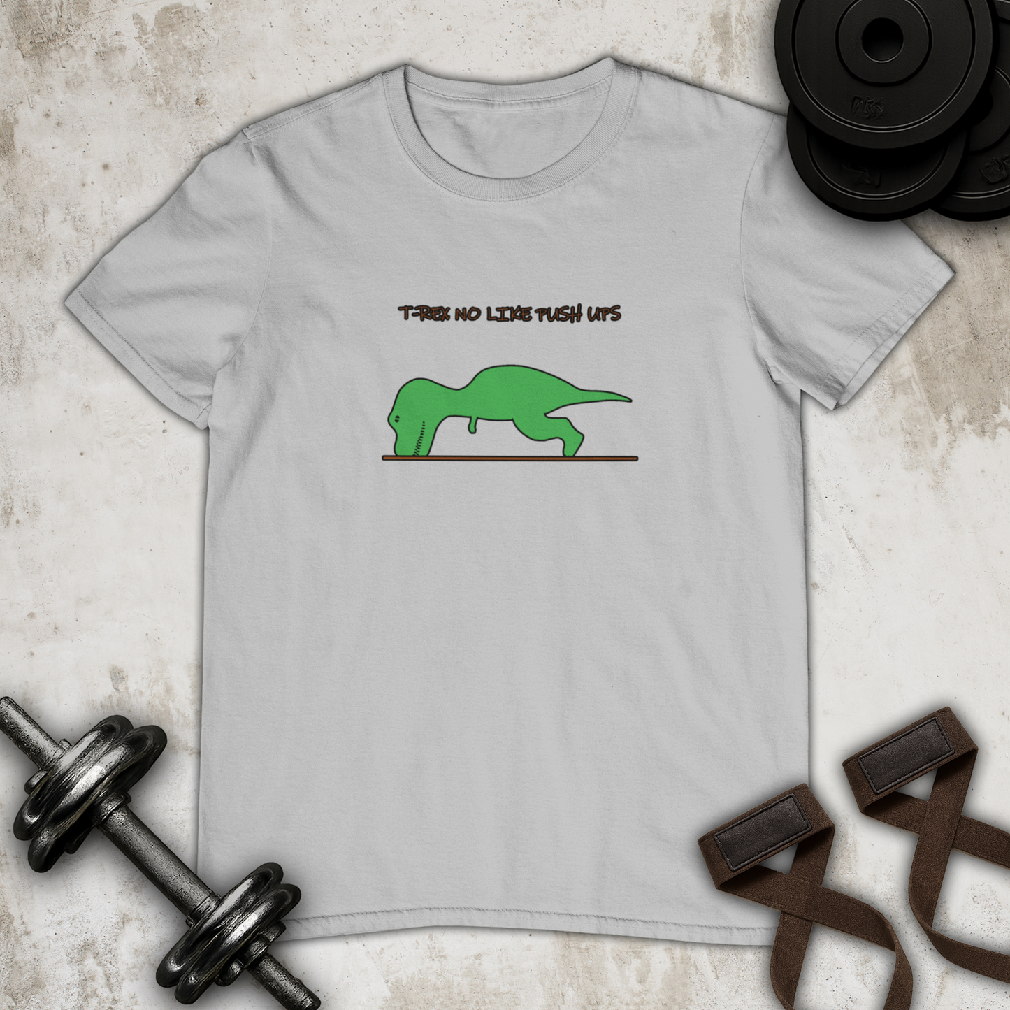 T-rex no like push ups Cotton T-shirt