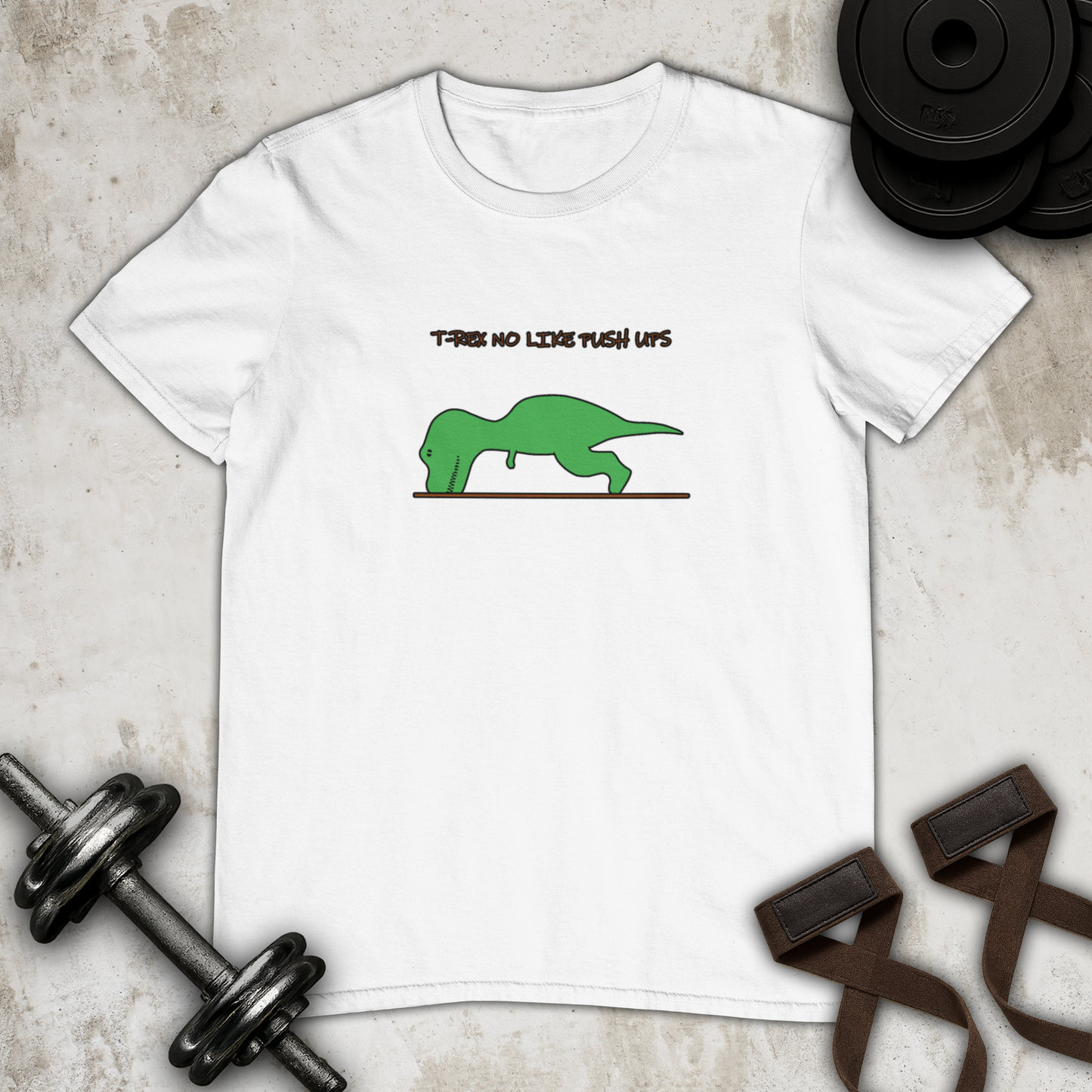 T-rex no like push ups Cotton T-shirt