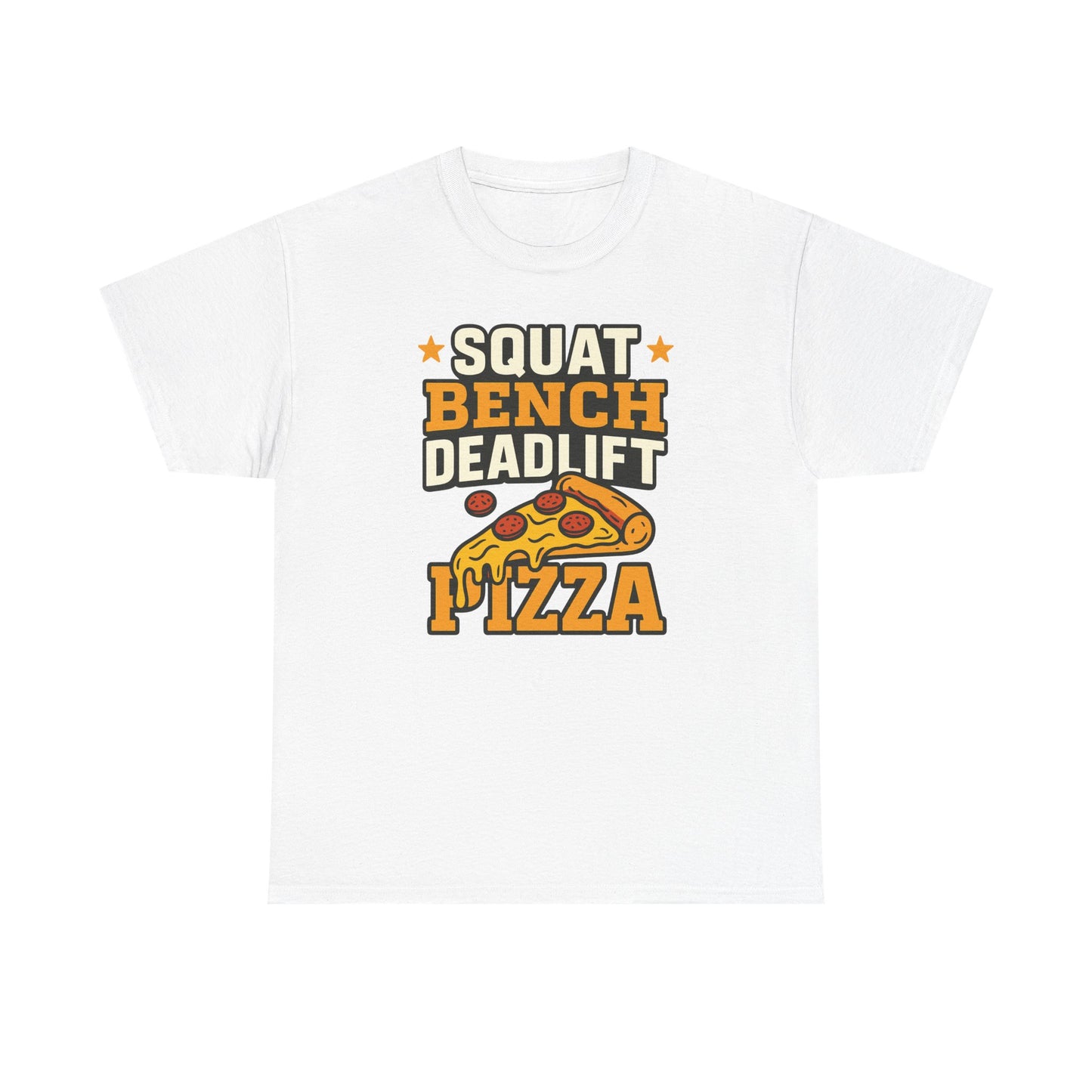 Squat Bench Deadlift Pizza Cotton T-shirt