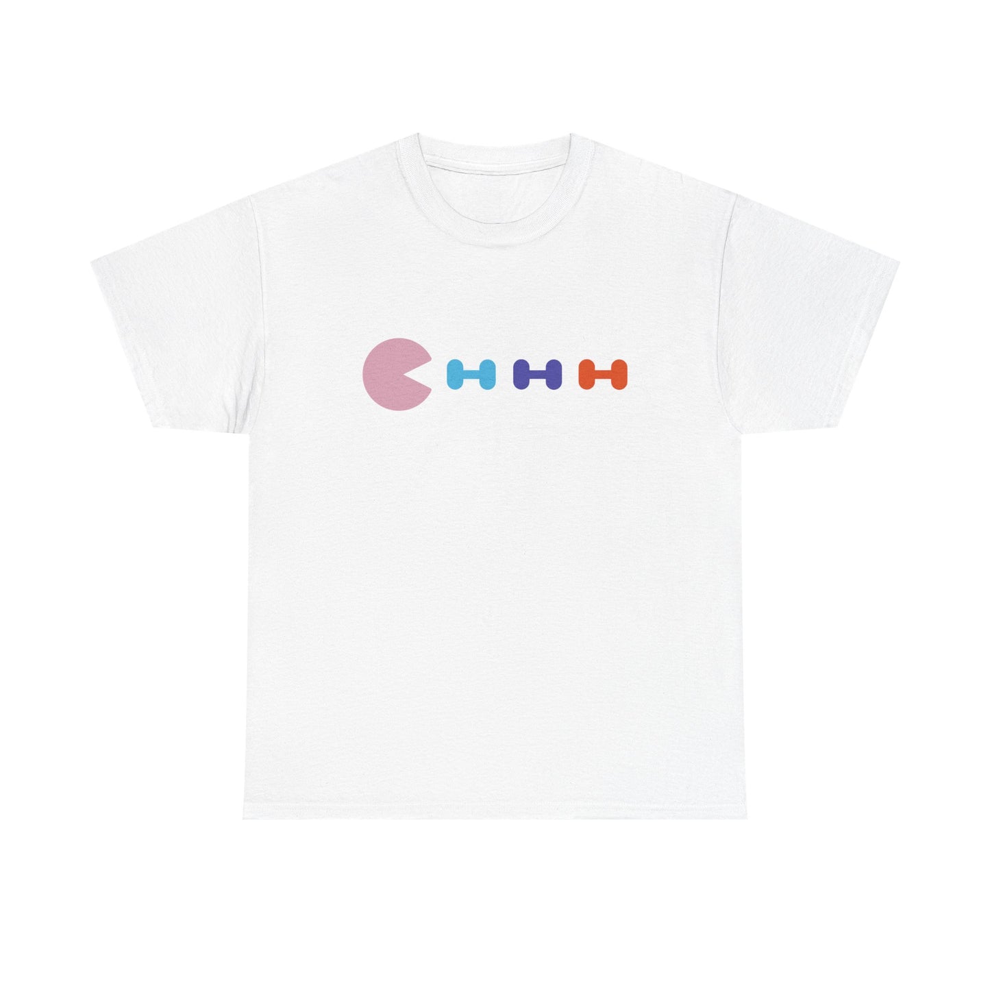 Pac Man Vs Dumbbells Cotton Tee