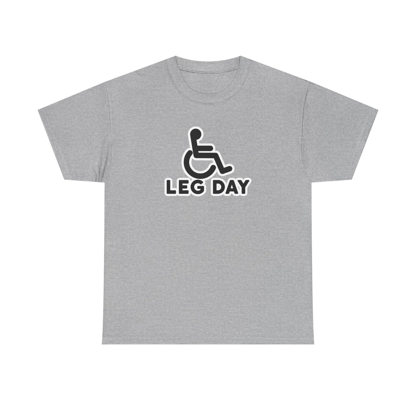 Leg Day Disabled Sign Cotton T-shirt