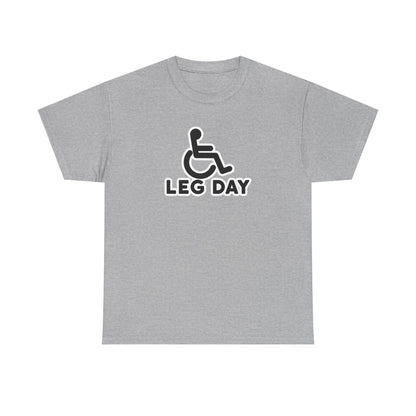 Leg Day Disabled Sign Cotton T-shirt