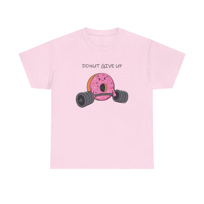 Donut Give Up Cotton T-shirt