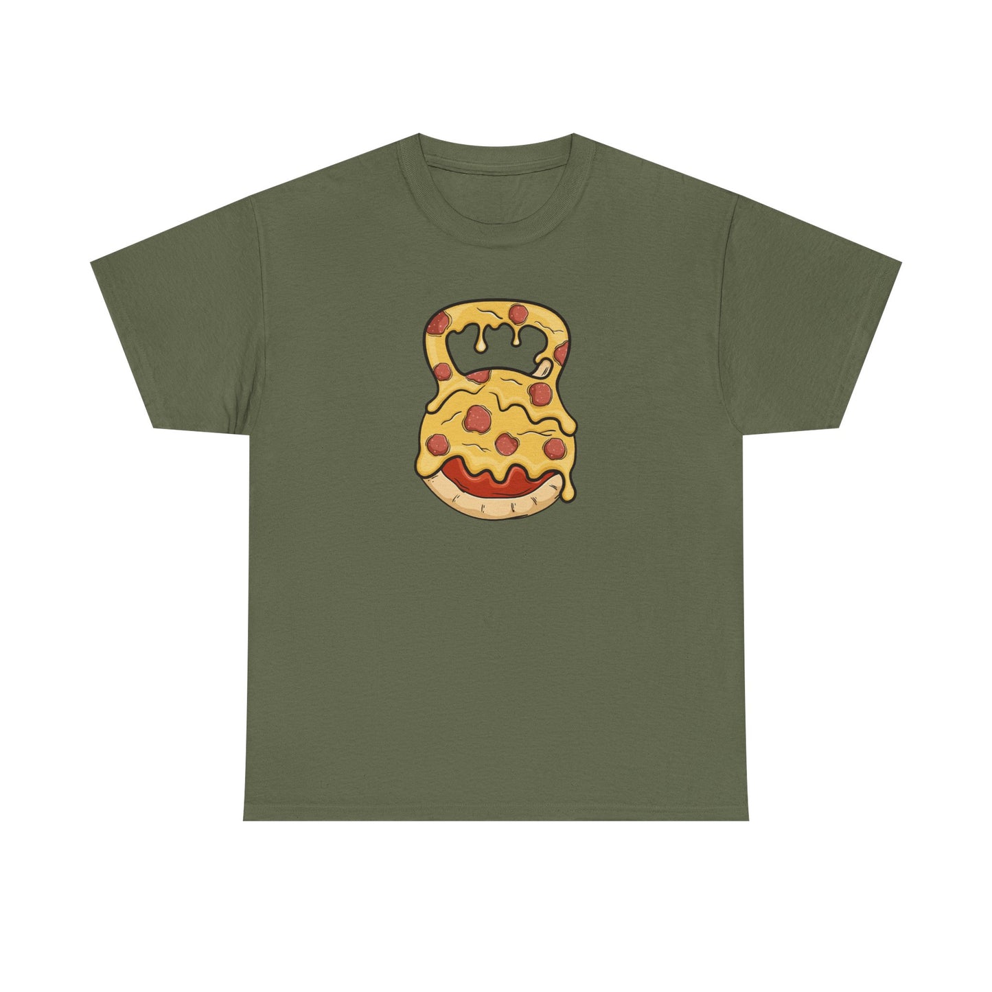 pizza kettlebell Cotton T-shirt