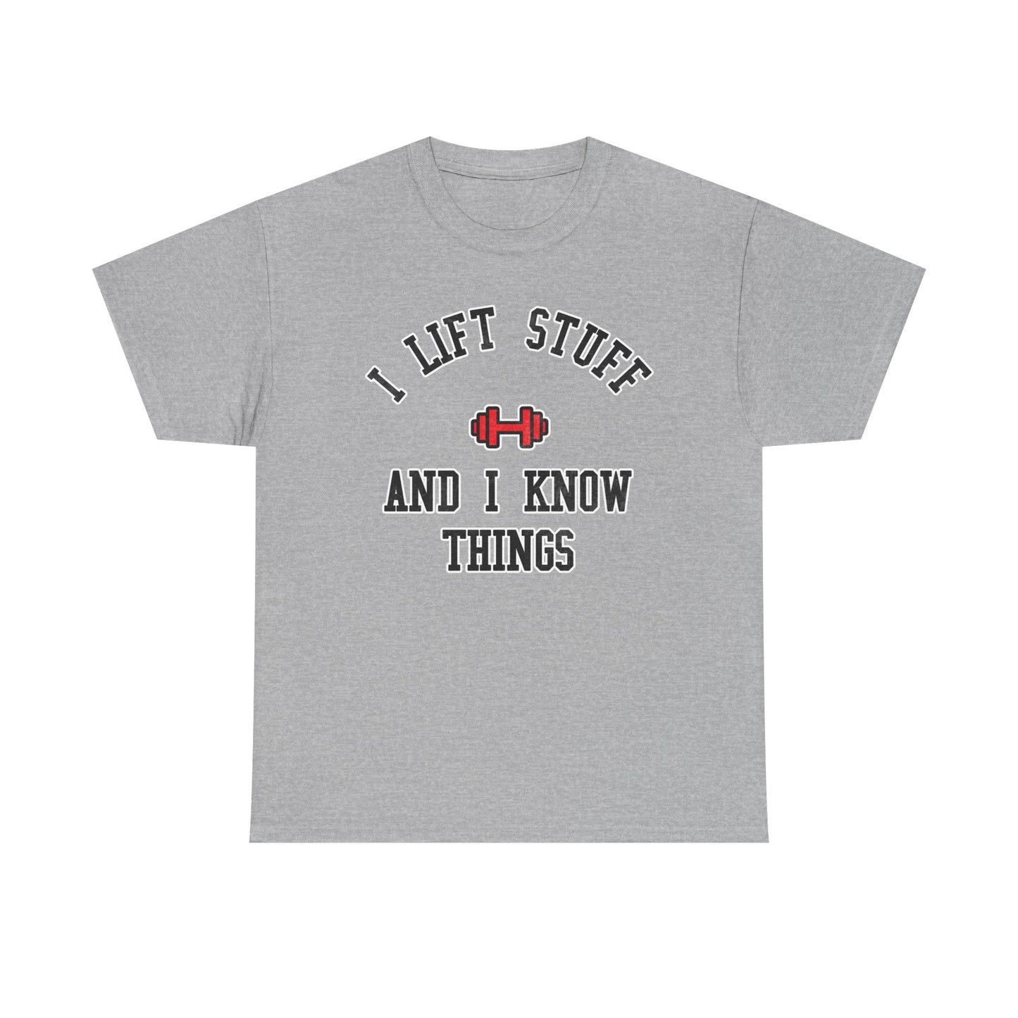 I lift stuff Cotton T-shirt