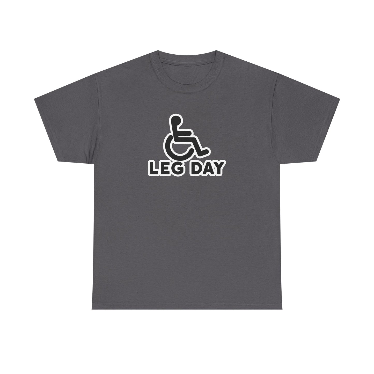 Leg Day Disabled Sign Cotton T-shirt