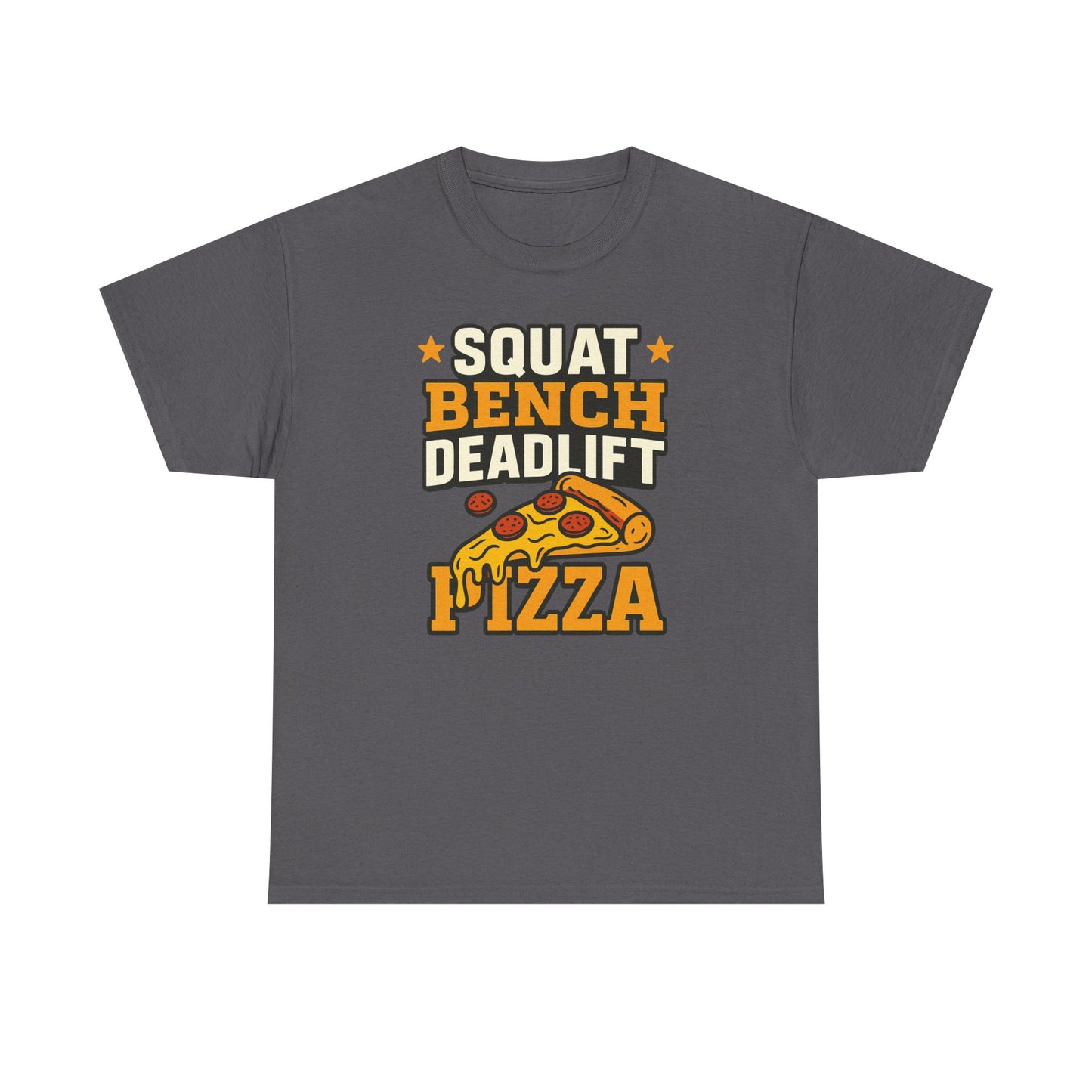 Squat Bench Deadlift Pizza Cotton T-shirt