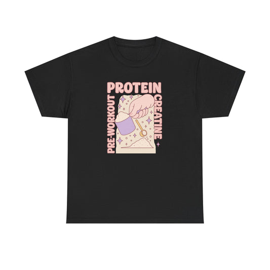 pre & workout & protein & creatine Cotton Tee