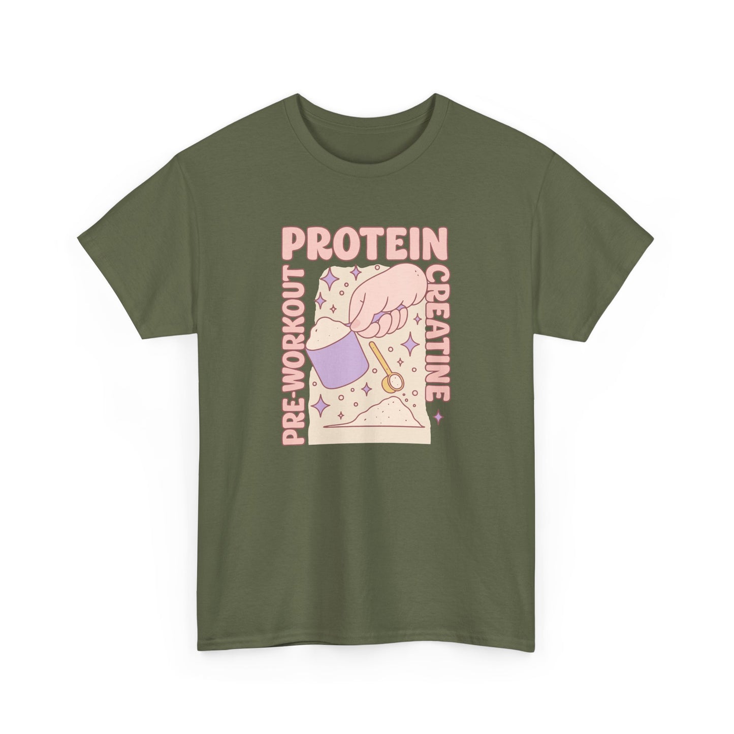 pre & workout & protein & creatine Cotton Tee