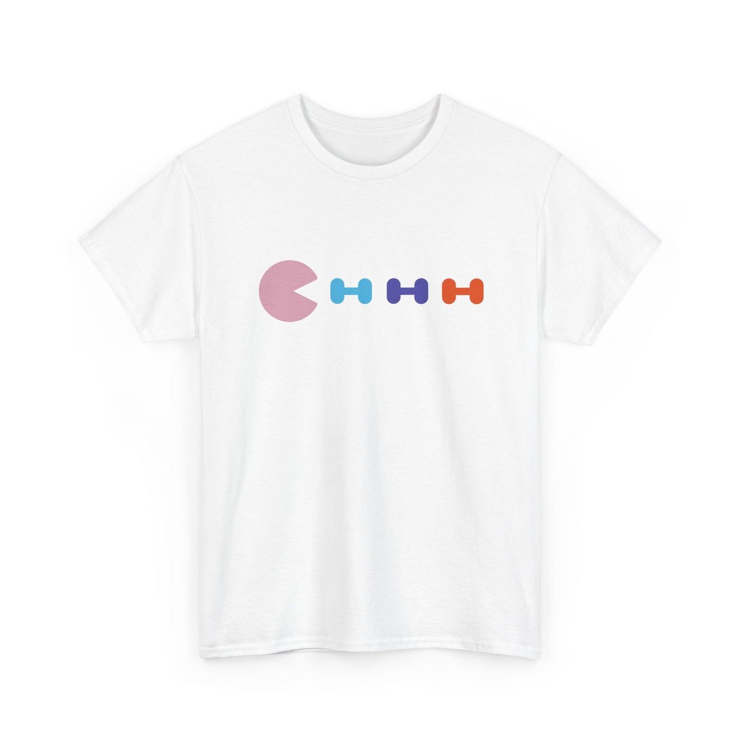 Pac Man Vs Dumbbells Cotton Tee