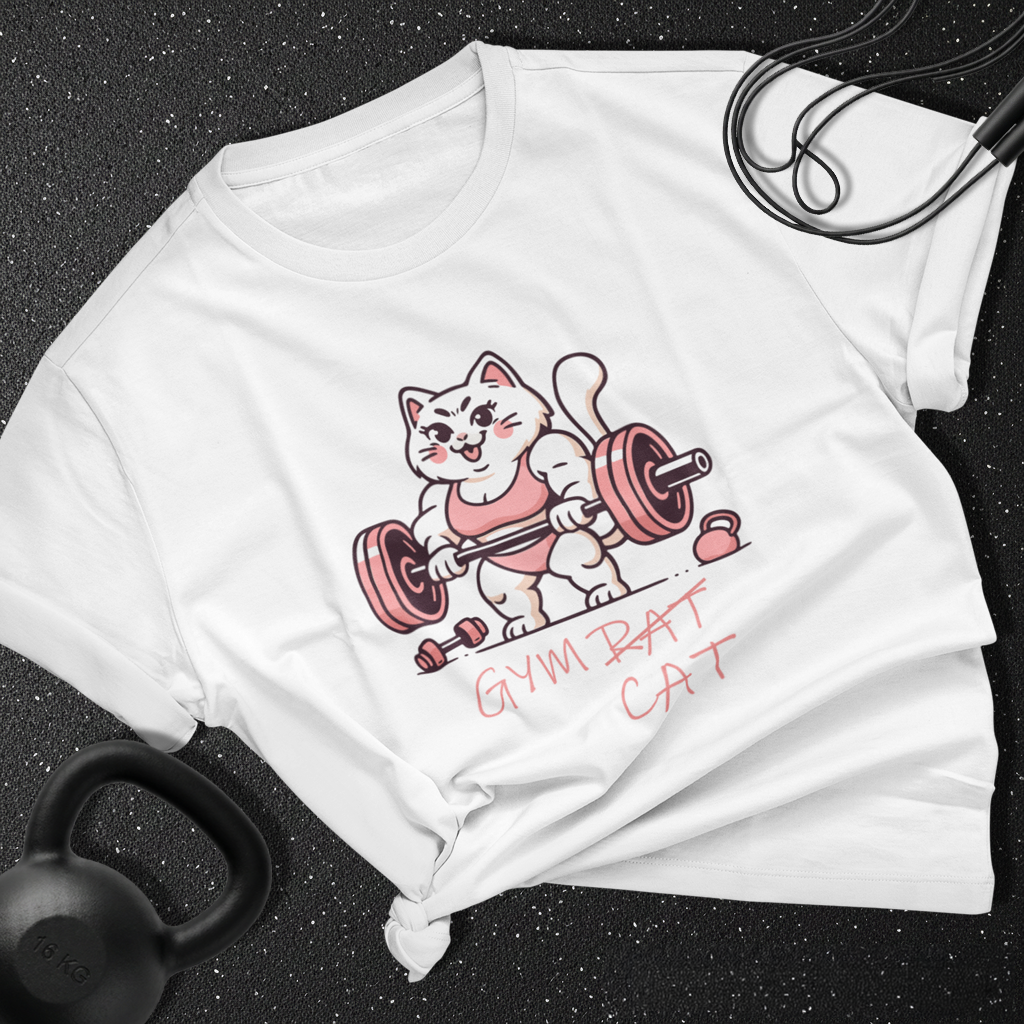 Gym Cat Cotton Tee