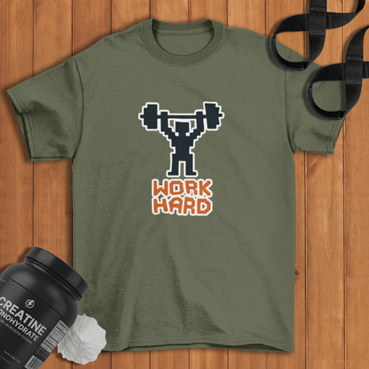 pixeled lifter Cotton T-shirt