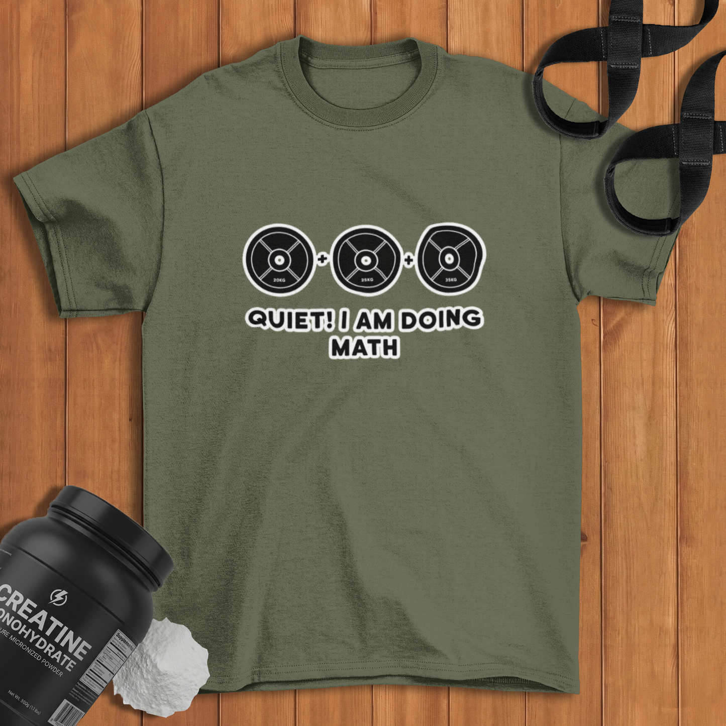 QUIET ! i am doing math  Cotton T-shirt