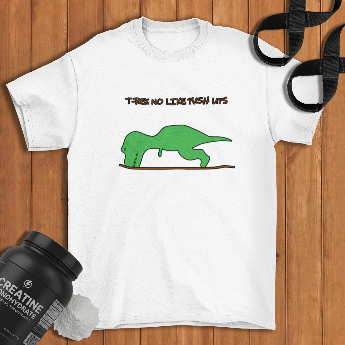 T-rex no like push ups Cotton T-shirt