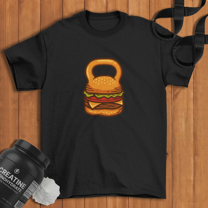 Burger Kettlebell Cotton T-shirt