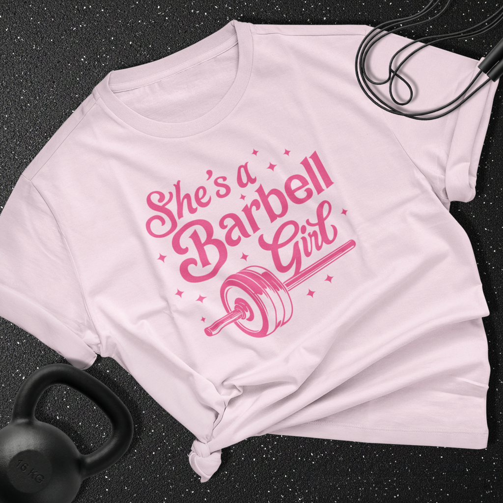She's a barbell girl Cotton Tee